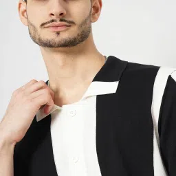 celio celio* Black Regular Fit Cotton T-Shirt image 4