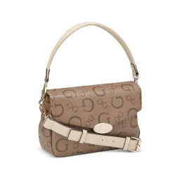 Guess Monogram Oakbank Mini Crossbody Flap Bag image 4