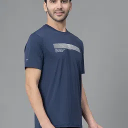 Red Tape Mid Blue Regular Fit Printed Sports T-Shirt image 4