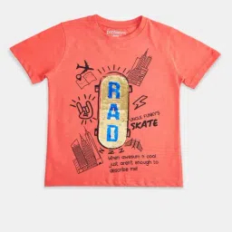 Pantaloons Baby Kids Coral Cotton Printed T-Shirt-image-10