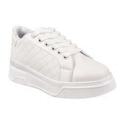Shoetopia Kids White Casual Sneakers image 4