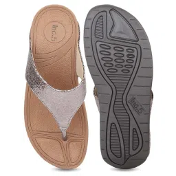 Inc.5 Women's Pewter Thong Wedges image 4