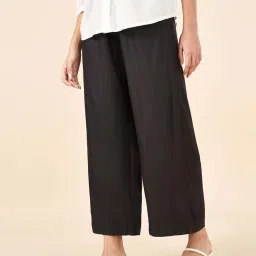 Akkriti by Pantaloons Black Solid Pant image 4
