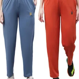 Vimal Jonney Blue & Orange Cotton Track Pants - Pack Of 2-picture-14