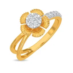 Kisna Diamond & Gold Jewellery Rehma 14k (585) Diamond & Gold Ring For Women-picture-39