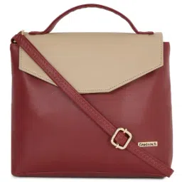 Fastrack MTO MTS Maroon Solid Medium Satchel Handbag-image-49