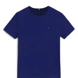 Tommy Hilfiger Kids Navy Solid T-Shirt-image-1