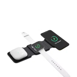 Qubo Magzap Z3 (3 In 1 Charger) Wireless Charger (Black) image 2