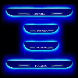 SCA Black Beauty Car Footstep/Door Sill Scuff Plate with Blue Color LED Light for Volkswagen Touareg All Model (Set of 4 Pcs)-picture-44