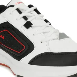 Campus Men's Trophy White & Black Running Shoes image 4