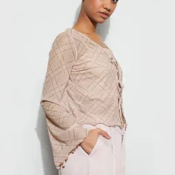 Ginger By Lifestyle Pink Regular Fit Printed Top image 3