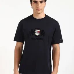 Tommy Hilfiger Desert Sky Cotton Regular Fit Printed T-Shirt-picture-17
