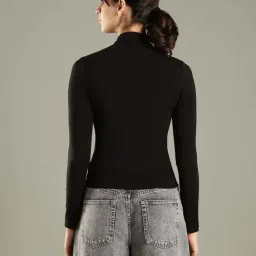 Tommy Hilfiger Black Cotton Slim Fit T-Shirt image 2