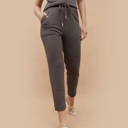 Code by Lifestyle Medium Brown Solid Pants-picture-23