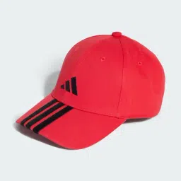 adidas Red 3S Striped Baseball Cap - Large-picture-28