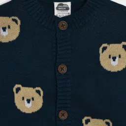 miarcus Mi Arcus Unisex Blue Cotton Printed Sweater image 2