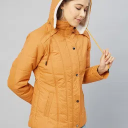 Carlton London Hooded Neck Long Sleeve Lightweight Puffer Jacket image 3