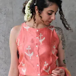 Chidiyaa Coral Printed Blouse-picture-19