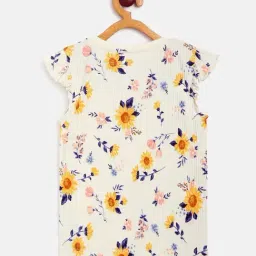 MINIKLUB Kids White Floral Print Top with Pants image 2