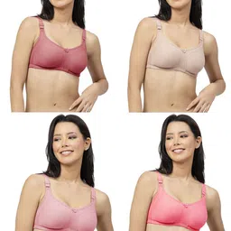 SHYAM SONS FLAIR Women Pack Of 4 Full Coverage Minimizer Bra image 4