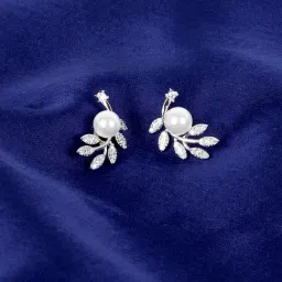 The Real Effect London 800 Sterling Silver Stud Earrings for Women-picture-30