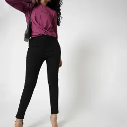 Vero Moda Black Blended Skinny Fit High Rise Jeans-image-60
