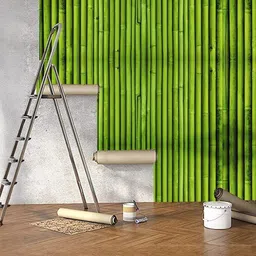 SEKHMET Green Abstract Printed Self Adhesive Wallpaper image 3