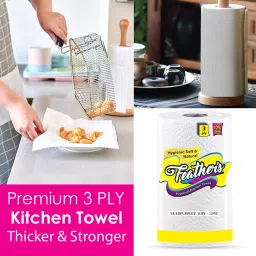 Feather's 3 Ply Extra Soft Multipurpose Premium Kitchen Towel KT-3225-175-V-2 (Pack of 2) image 2