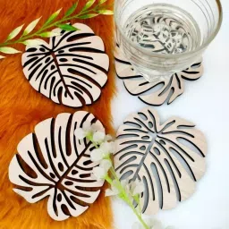 CHL Wooden Coasters for Tea Cups,Coffee Mugs and Glasses (Set of 6) image 3