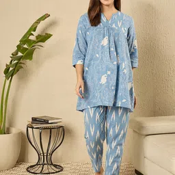 July Women Printed Night suit-image-63