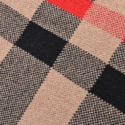 Kookie Kids Full Sleeves Checks Design Sweater - Khaki image 4