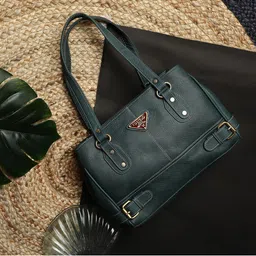 Fostelo Green PU Structured Shoulder Bag-picture-20