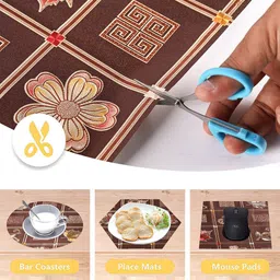 Kuber Industries Brown & White 2 Pieces Water Resistant Shelf Liner Organisers image 4