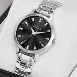 DressBerry Women Brass Dial & Stainless Steel Straps Analogue Watch DB-034-Black-picture-12