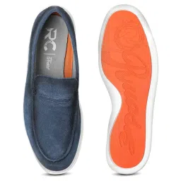 Ruosh Men's Navy Casual Loafers image 4