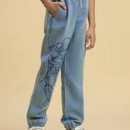 kidsville Boysville Captain America Printed Regular Fit Joggers For Boys image 4