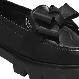 Shoetopia Women's Black Casual Loafers image 4