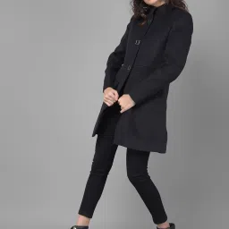 Crimsoune Club Black Regular Fit Overcoat image 4