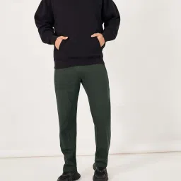 Styli Green Solid Joggers image 4