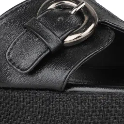 Inc.5 Women's Black Casual Wedges image 4