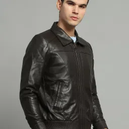Monte Carlo Dark Brown Regular Fit Jacket image 4