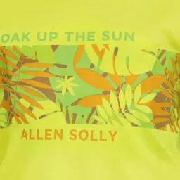 Allen Solly Junior Yellow Cotton Printed T-Shirt image 4