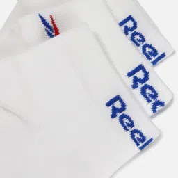 Reebok White Regular Fit Logo Printed Socks - Pack of 3 image 4
