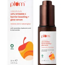 Plum Calendula & 10% Vitamin C Barrier Boosting + Glow Serum - 30 ml image 2