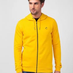 Being Human Yellow Regular Fit Printed Hooded Sweatshirt-picture-6