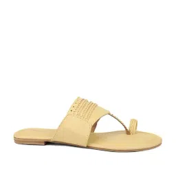 Design Crew Women's Cream Toe Ring Sandals-picture-28