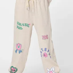 KIDS ONLY Beige Printed Sweatpants-image-11