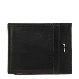 Levi's Black Casual Leather Bi-Fold Wallet for Men-picture-16
