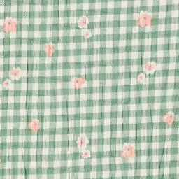 Fame Forever by Lifestyle Kids Olive Chequered Full Sleeves Top image 4