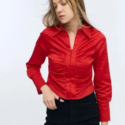 Cover Story Red Solid Shirt-picture-38